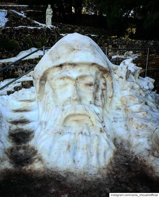  snow  stcharbel  nicework  lovestcharbel🙏  prayforus  snowing  praying ... (Mazar Saint Charbel-Annaya)