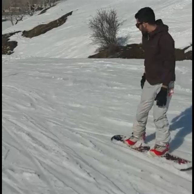 Snowboarding;isn't everything, it's the only thing🏂 aboutyesterday snow... (El Laqloûq, Mont-Liban, Lebanon)