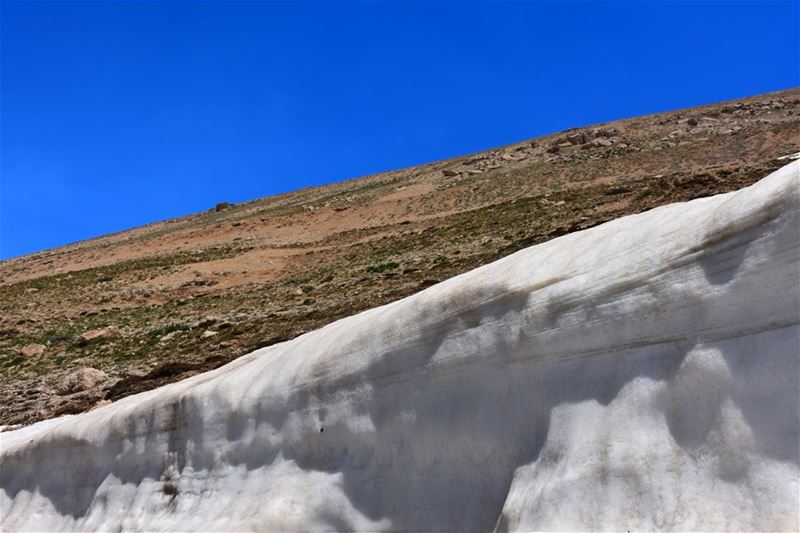 Snowmelt Patterns (2)-------------------------------- mountains  snow ... (Lebanon)