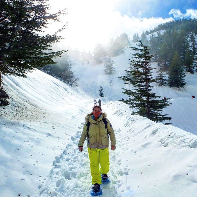  snowshoeing  explorelebanon  picoftheday  livelovelebanon ... (Shouf Biosphere Reserve)