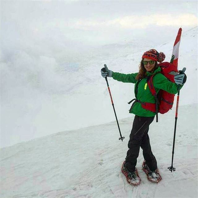 Snowshoeing in Jabal el kneissy livelovelebanon ptk_lebanon... (Jabal Al Kneyseh)