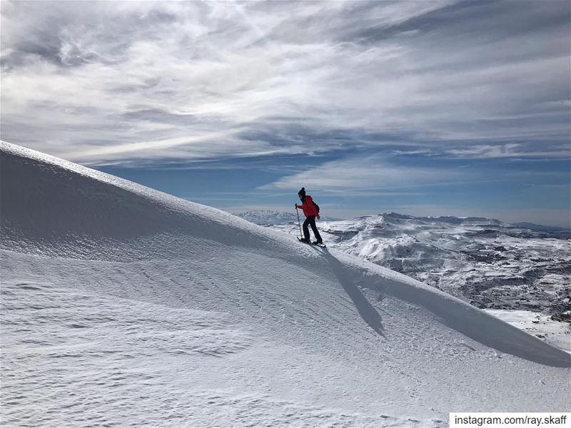 Snowshoeing‼️.... ............... lebanon  nature ... (Snow  Mountain)