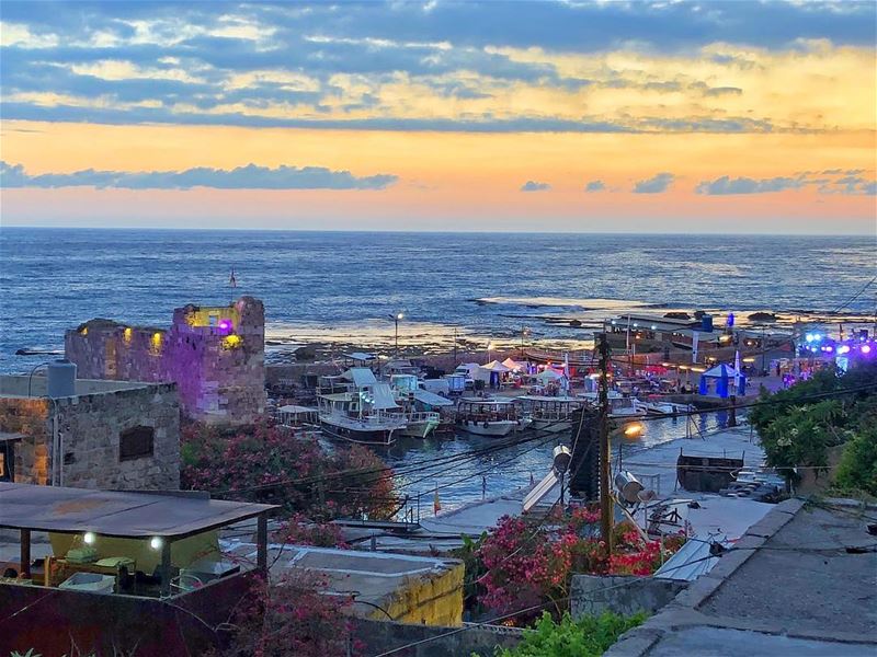 So magical.  sunset  lebanon ... (Byblos - Jbeil)