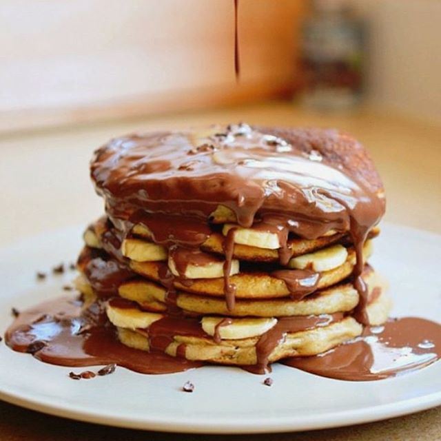 So when you mix pancake and nutella you get this...