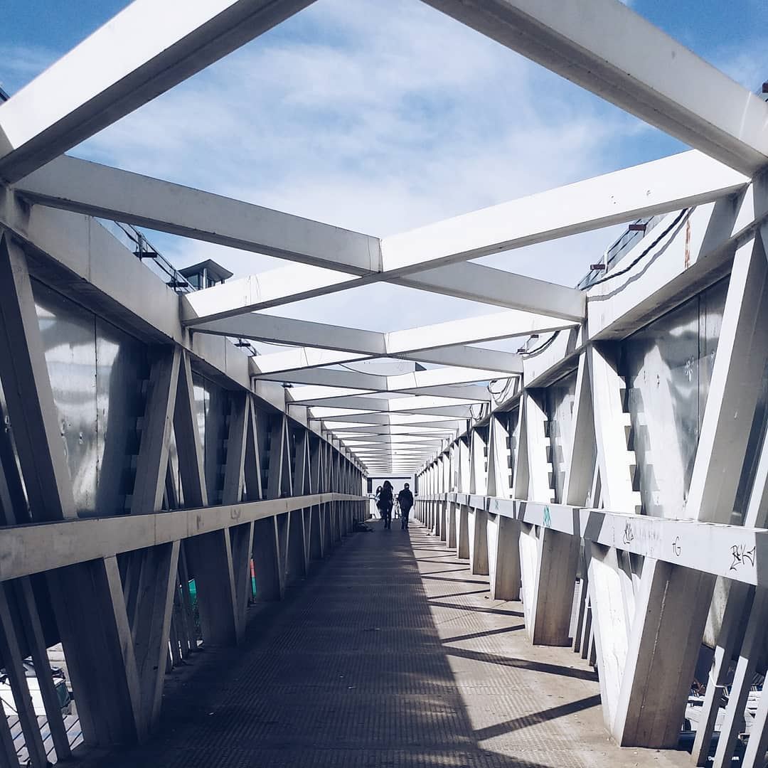 "Some bridges are not just for crossing"... bridge  metallic ... (Amaret Chalhoub)
