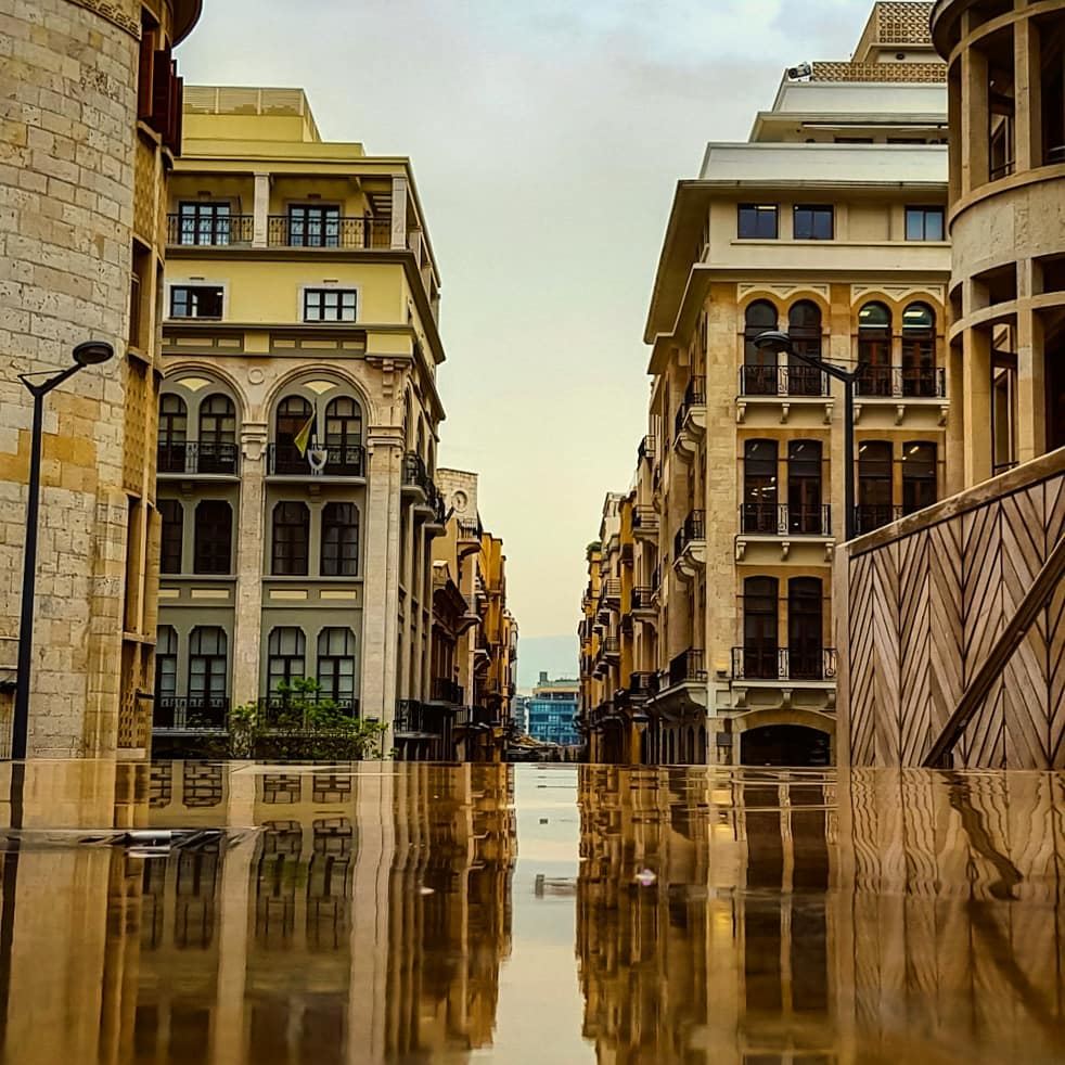 Some Clouds say Goodbye with tears..Others say Hello back with a yellow... (Downtown Beirut)