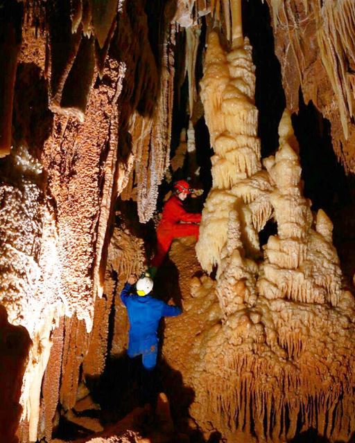 Some fall from the ceiling  stalactite, others grow from the ground up ... (Lebanon)