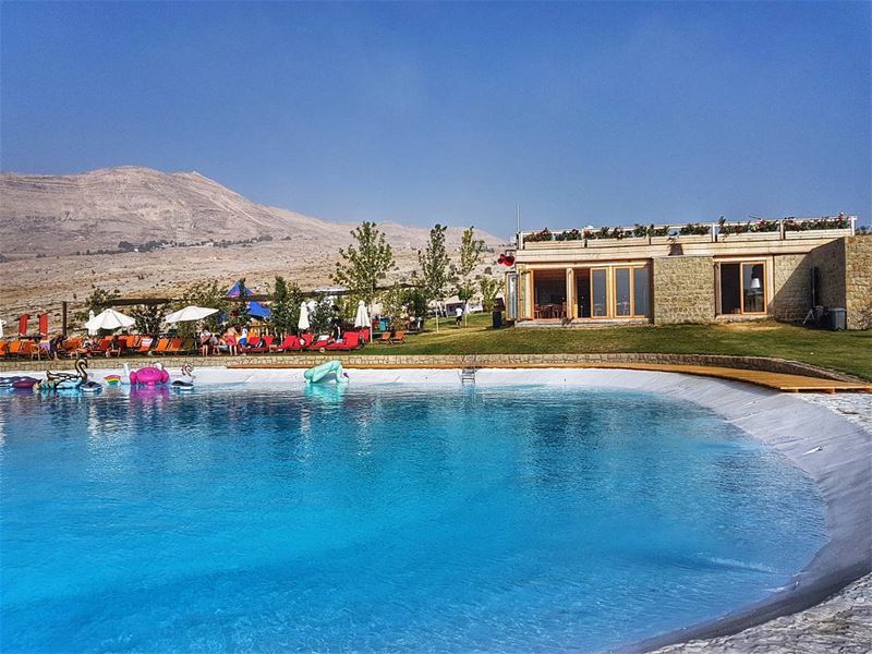 Sometimes you stumble on beauty like this  mountain  resort  pool  food ... (Le Plateau de Bakish)