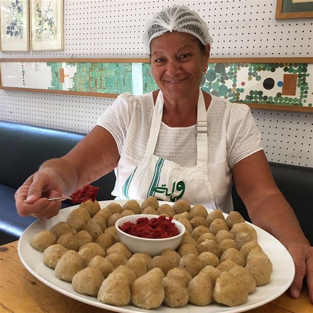 Sona is preparing her tasteful Armenian dishes at Tawlet Beirut today......