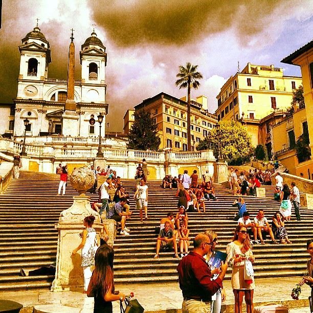  spanish  stairs  piazza  spagna  architecture  igitalia  ig_worldclub ... (Piazza di Spagna)