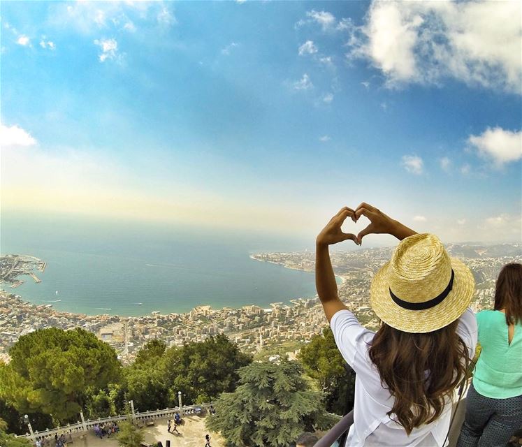 Spread the Love ❤Probably the Best View in Town 👌🏻 ExploreWithChris.... (Harîssa, Mont-Liban, Lebanon)