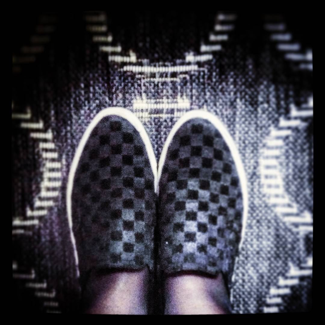 ▫▪◽◾◻◼🔲 squares  checkered  black  white  slipons  shoes  feet  b&w ...