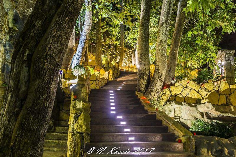  stairs  nightlifephotography  stones  mountain  ngconassignment  Lebanon ... (Baskinta, Lebanon)