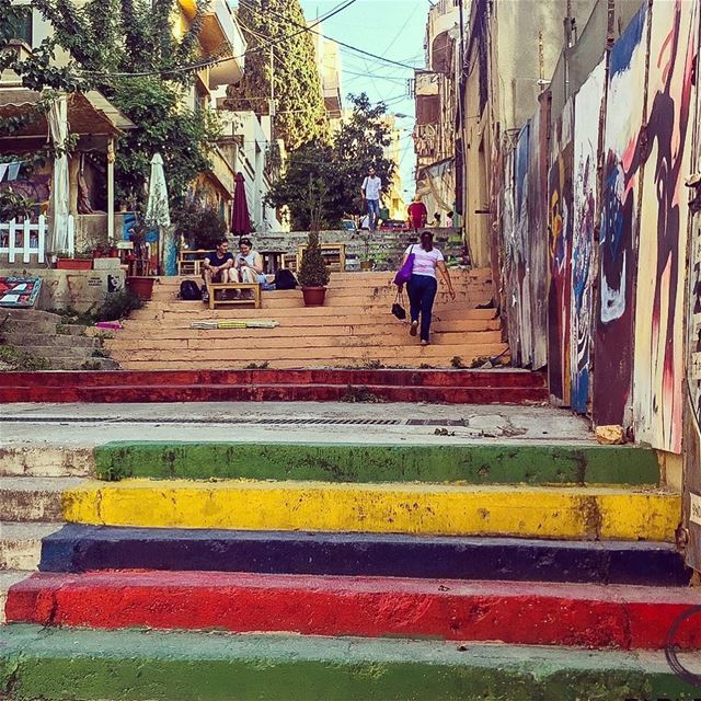 Stairs of Beirut....... lebanon  beirut  architecture ... (Beirut, Lebanon)