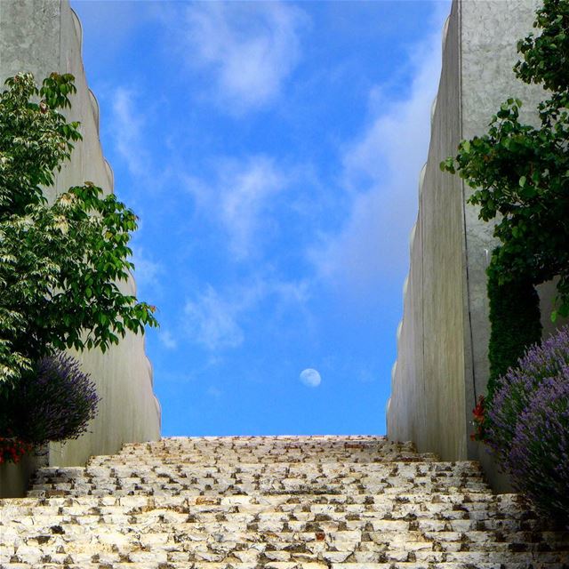 Stairway to the moon 🌜🌛🌙.. museum  resistance  peace  moon  stairway... (Mleeta Tourist Landmark)