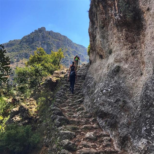 Stairways to heaven... hiking  lebanon  instagood  mountains ...