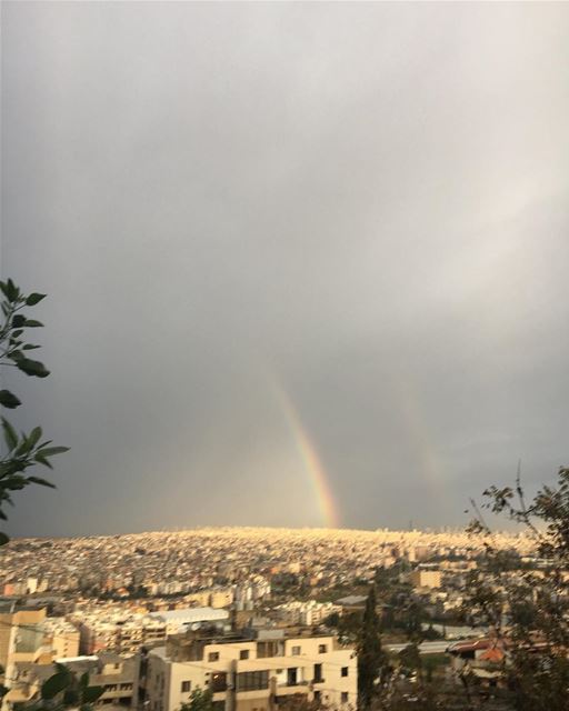 Stay strong there's always a Rainbow after every storm 🌈 .. rainbow ... (Choueifat, Lebanon)