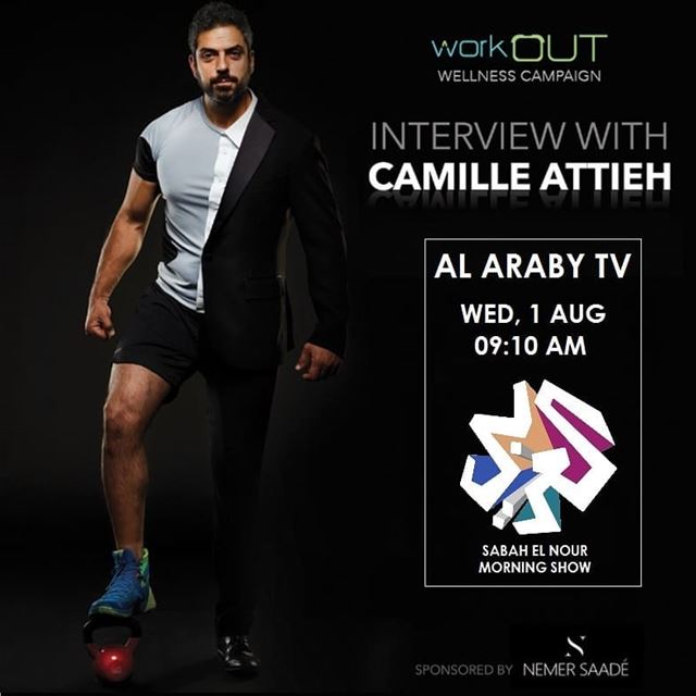 Stay tuned! @camilleattieh will be on @alarabytv to discuss workOUT... (Alarabi TV)
