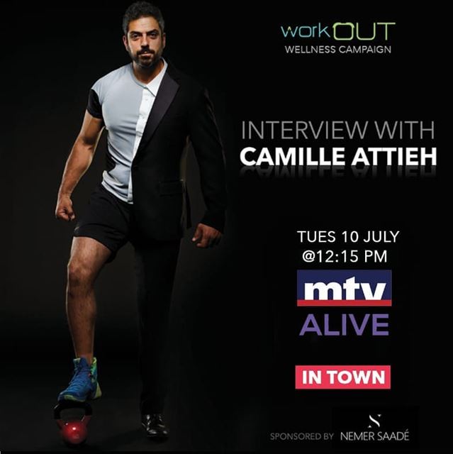 Stay tuned! @camilleattieh will be on @mtvlebanon to discuss workOUT... (MTV Lebanon)