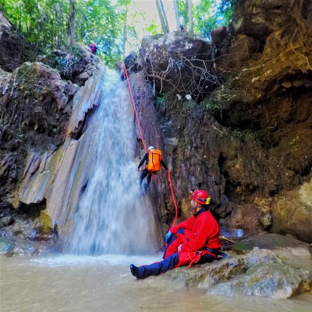 Still figuring out which is my favourite activity 🚿  Cannyoning @speleolib (Lebanon)