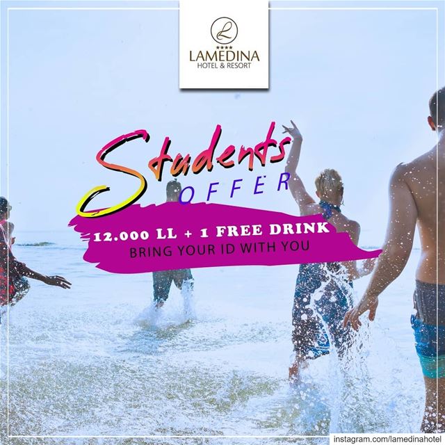  Students ! Show us your current student ID and pay only 12.000 LL + 1... (Joünié)