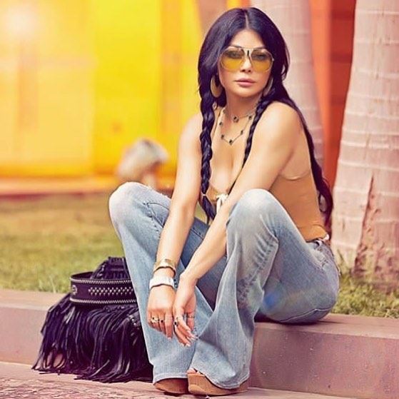 Stunning @haifawehbe 💛💛💛  haifawehbe  ootd  70sfashion  beirut ...