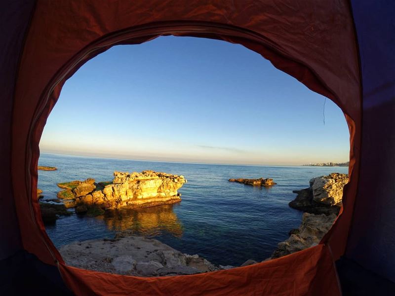 Summer afternoon; sun is shining, breeze is blowing ⛺💨🌊..... gopro... (Kfar Abida)