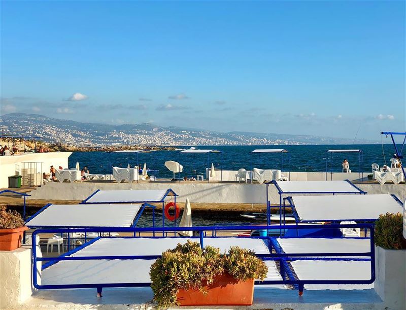  Summer  Beach  Beirut  Landscape  AirportView 🌊☀️⚓️ (Sporting Club Beach)