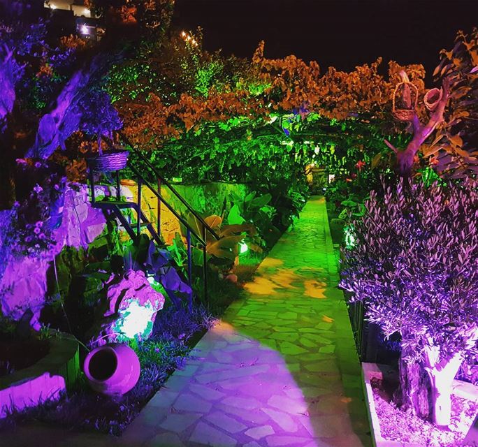 Summer Night Vibes beautiful  night  hangout  lebanon  farmhouse  farm ... (Farm house Mansourieh)