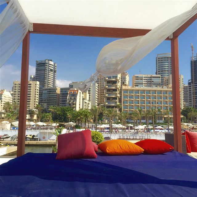  summer  pool  beach  chilling  swimming  tanning  chillingbythepool  fun ... (Riviera Hotel & Beach Lounge Beirut)