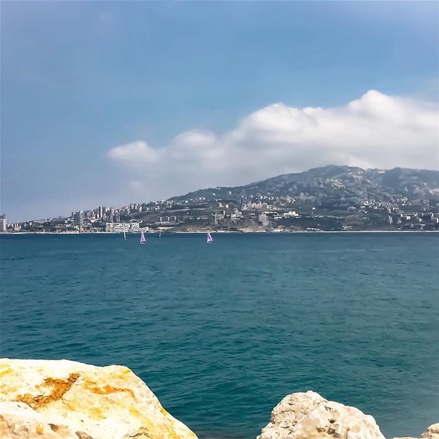 Summer's here  blue  sea  sky seascape  landscape  boat  hd_lebanon ...