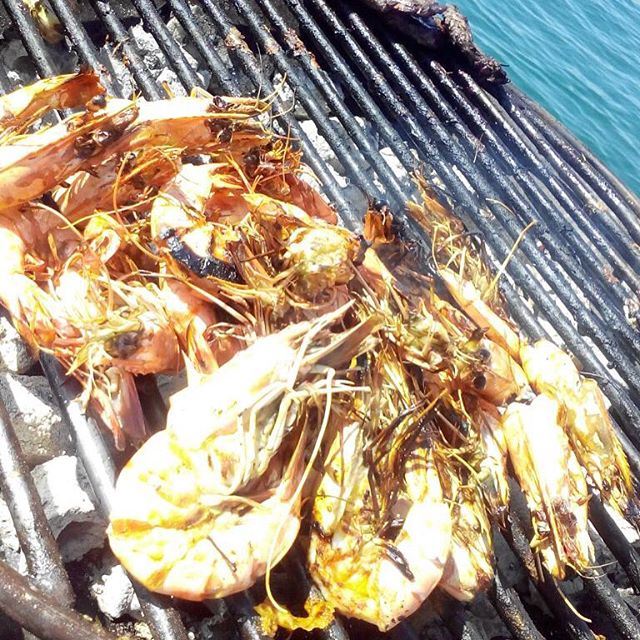 Summer Saturday call for a some lebanese  grilling and what better than shrimps.... (Public Parc Jbeil)