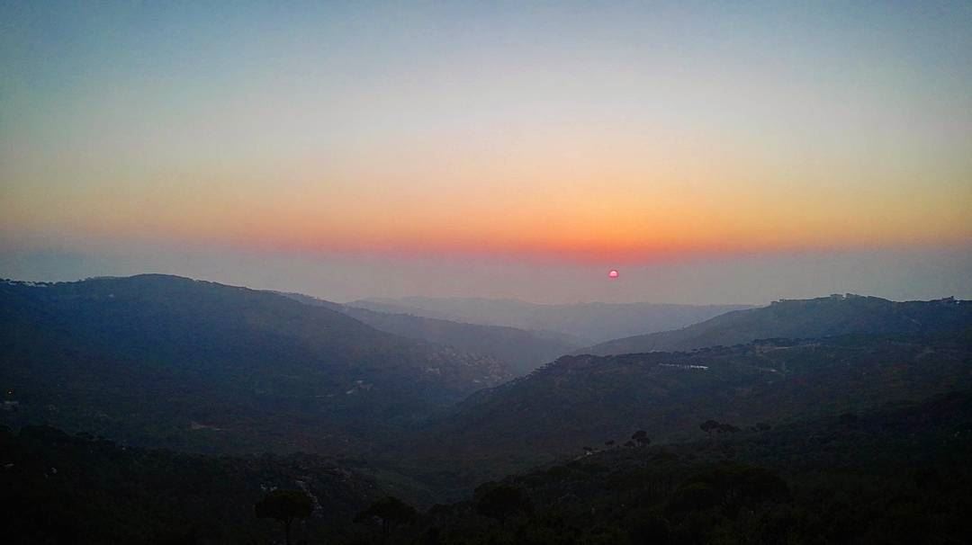  summer  summertime  sun  sunset  amazing  view  mountains  sky  Lebanon ... (Qarnayel)