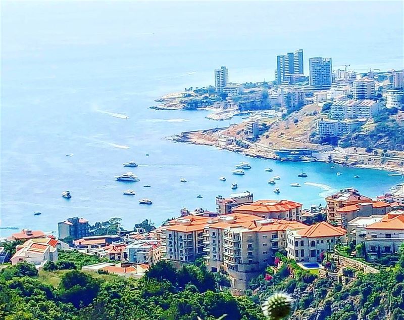 Summer time, boats gathering at  jounieh  bay Lebanon  super_lebanon ... (Chnanhaïr, Mont-Liban, Lebanon)