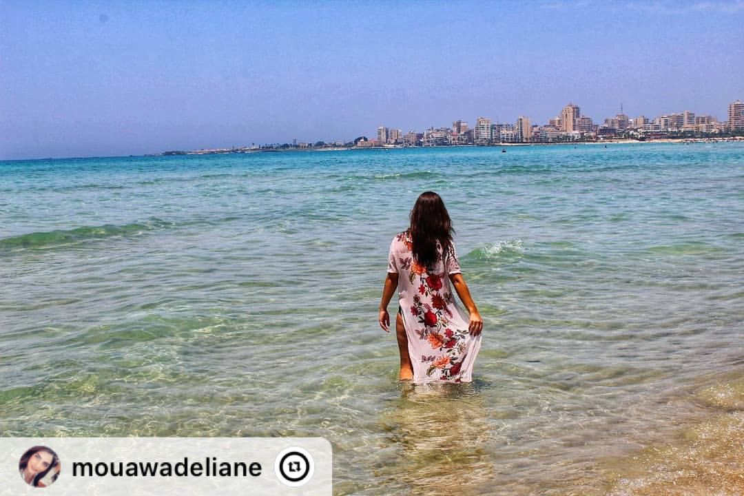"Sun, sand, the sea and me 😊 ....l.. 📸 @pamchemali enjoylife ... (Tyre, Lebanon)
