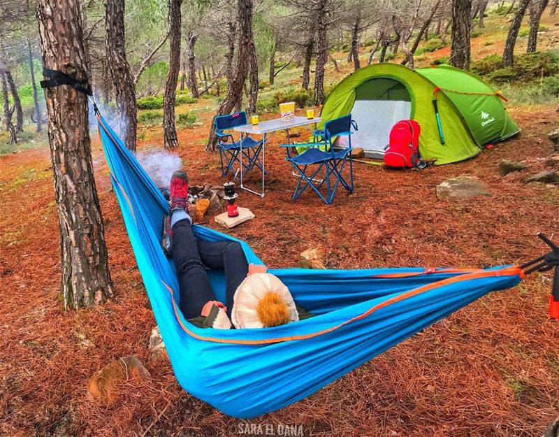 Sunday in a hammock? Hell yes! 🌴~🌴 (Baskinta, Lebanon)