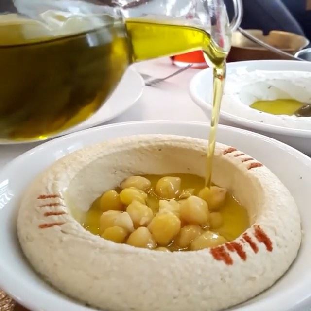 Sunday Lunch at @enabbeirut is not complete without Hummus!