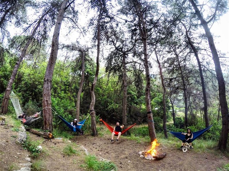  Sunday  Relaxation  Hammocks  BonFire  AinElRihane  Lebanon ... (Ain el-Rihaneh)