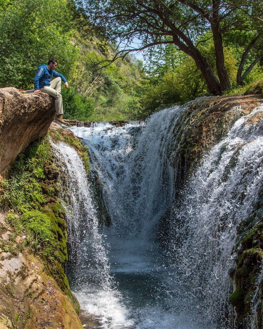 🍃🍃..... sunday trip road nature waterfalls waterfall river clif... (Bqarzla, Liban-Nord, Lebanon)
