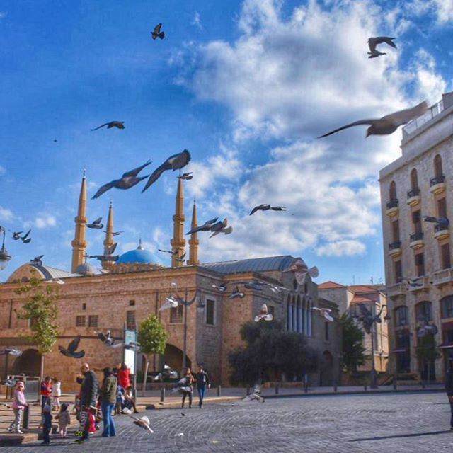 Sunday vibes in  Beirut 💙______________________________________... (Beirut, Lebanon)