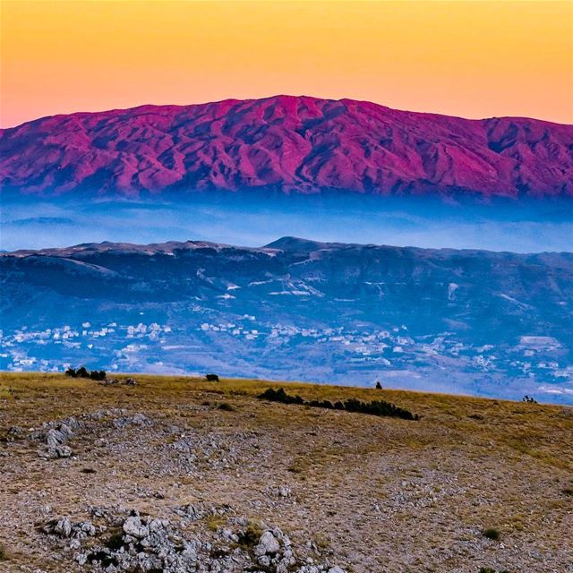 Sunkissed Wrinkles 🏔️  sheikh  sunset  dusk  Hermon  bekaa  mountlebanon ...