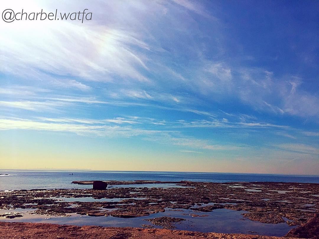  Sunny  day in  Byblos mediterranean  sea  bluewater  bluesky ... (Byblos-  Old Port)