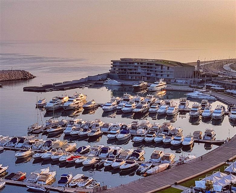 Sunrise moments  sunrise  morning  amazing  color  livelovebeirut ... (Zaitunay Bay)