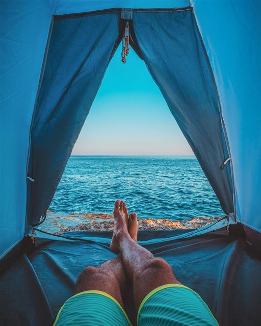 Sunrise with a view ⛺️Photo taken with the Canon 7D Mark 2 📷 (White Beach)