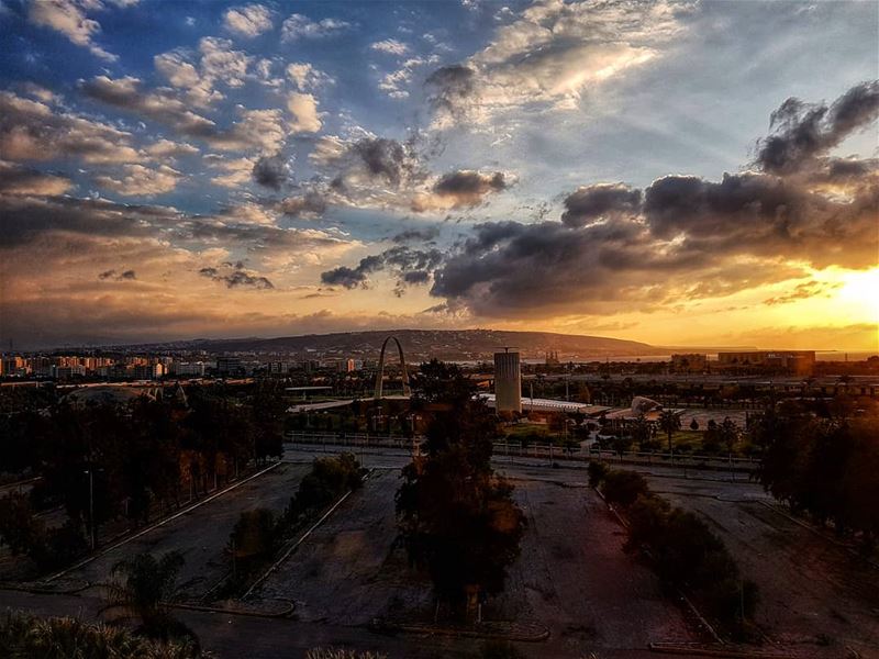 Sunset and silouttes of Tripoli  silouette  sunset  sunset_hub ... (Tripoli, Lebanon)