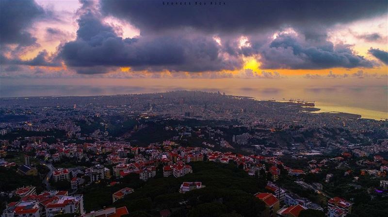  sunset at ... (Beit Meri, Mont-Liban, Lebanon)