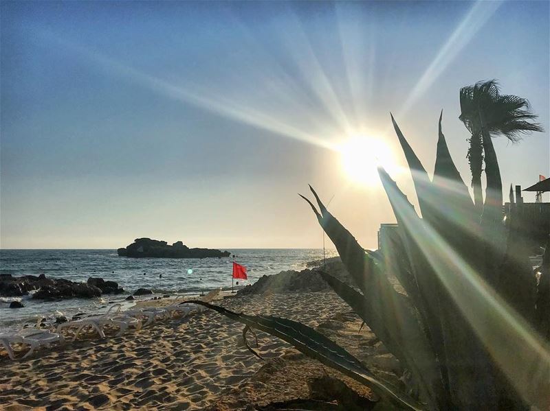  sunset  beach  sand  waves  wind  nature  sky  igdaily  instadaily ... (Byblos, Lebanon)