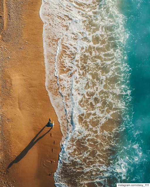 Sunset beach walk 🚶🏻‍♂️🌅Photo taken with @djiglobal Phantom 4... (Batroûn)