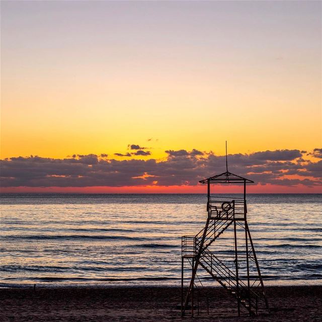  sunset beirut beach landscape nature lebanon_hdr lebanonspotlights l4l... (Ramlet Al Bayda Public Beach)