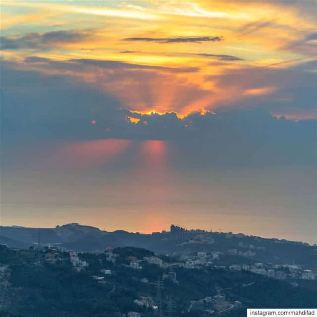  Sunset Beirut clouds mountains lebanon aunraus Pysglb Nature Landscape... (Kayfun, Mont-Liban, Lebanon)